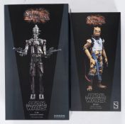 Two Sideshow 1/6th scale Star Wars 'Scum & Villainy' series figures 'IG-88' and 'Bossk' :,