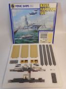 Triang Minic Ships M906 'Naval Harbour' set: comprising an aircraft carrier,