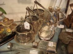 A Victorian silver plated three bottle steeplechase prize:,
