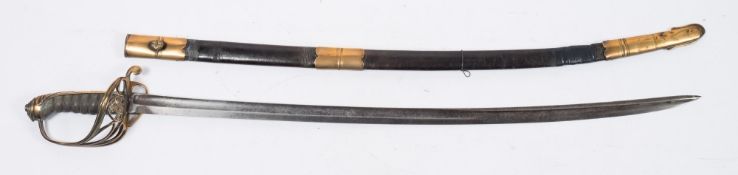 An 1845 pattern Infantry officer's sword:,