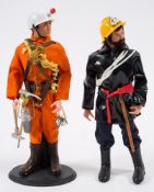 A Palitoy Action Man flock hair figures, Fireman and Underground Rescue:,
