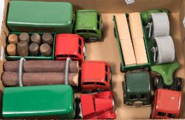 A group of six Tri-ang Minic clockwork commercial vehicles:,
