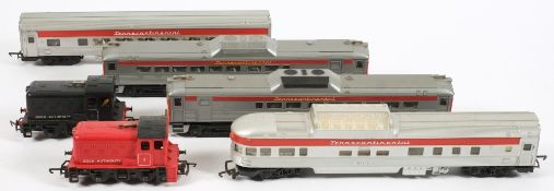 Triang Railways,an OO/HO Transcontinental diesel locomotive No 31018: together with dummy car,