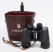 A pair of Carl Zeiss Jena 'Jenoptem' 10x50w binoculars in case:.