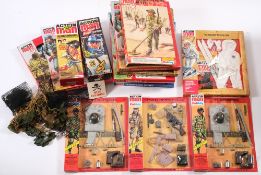 Three Hasbro Action Man re- issue locker box carded outfits:,