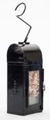 A BR (E) hand lamp with burner:, stamped as per title with oil burner to interior also stamped BR,