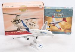 Corgi, Aviation Archive Douglas C-47 Dakota, a Chinook HC.I helicopter and a 1:200 scale Airbus.