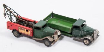 A Tri-ang Minic Pre-war No 48M Breakdown lorry:,
