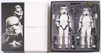 Hot Toys a boxed pair of 1/6th scale Star Wars Stormtroopers:,