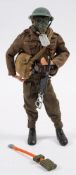 A Palitoy Action Man painted hair British WWII Infantryman:,