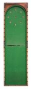 A folding mahogany bar billiards board:..