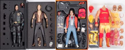 A Hot Toys 1/6th scale back to The Future figure 'Marty McFly':, an Artfigures 'Judge Dredd' figure,