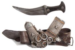 A late 19th century Arabic jambiya:,