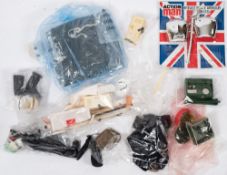A collection of various Action Man accessories including an Armoured car Commander radio on tripod:.