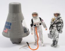 Two Hasbro GI Joe Spacemen figures and a Space Capsule:.