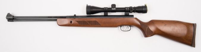 A German .22 HW57 air rifle by Weihrauch fitted Richter Optik telescopic sight:..