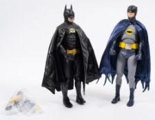 A Neca 1/4th scale Batman (Adam West TV version) and one other Batman figure (1989 version):,