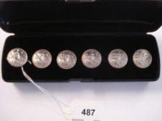 A similar set of buttons:, 27mm diameter, Chester 1900, maker Berthoud Muller.