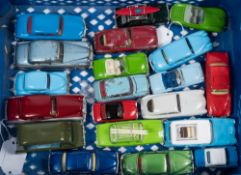 Spot -On a group of loose cars and vans :, including a Volvo 122s,