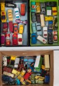 A collection of Matchbox 1-75 series diecast vehicles:,