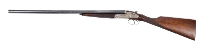 A 12-bore side by side 'Silverport' sidelock ejector shotgun by Denton & Kennall no 75466:,