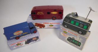 Dinky No 968 BBC TV Roving Eye Vehicle: boxed, No 981 Guy Van 