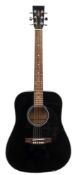 A Hudson Guitar Co Standard Series HD1 BLK acoustic guitar:,
