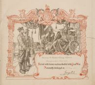 A WWI trio to '7376 Pte H S Parrett 1/Bedf'R':, 1914-15 Star with rosette,