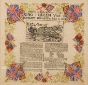 A George V Henley Regatta souvenir paper serviette for July 6th 1912:,