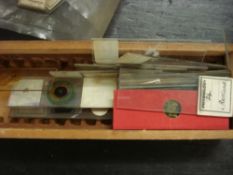 A quantity of miscellaneous microscope slides , various subjects:, (a lot).