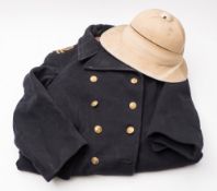A Royal Navy regulation Great Coat:,