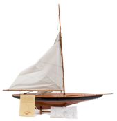 A long-keeled gaff-rigged cutter pond yacht by Nauticalia:,