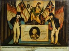 A 19th century Nelson commemorative crystoleum:,