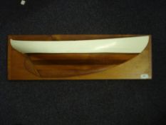 A half block model of the 38ft ketch 'Seasalter':,
