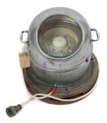 A 3 inch liquid filled binnacle compass by Sestrel:,