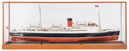 A scratch built model of the Isle of Man Steam Packet SS 'Mona's Isle:,
