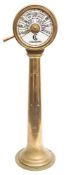 A brass single lever ship's telegraph by Chadburns:,