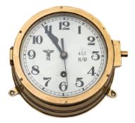 A Third Reich period Kriegsmarine bulkhead clock:,