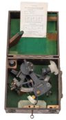 An Admiralty issue 3 1/2 inch radius vernier sextant by Kelvin Hughes, London:, number 41726,