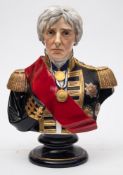 A Michael Sutty limited edition porcelain bust 'The Right Honourable Lord Viscount Nelson 1805',