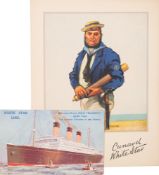 A Cunard White Star Line menu for RMS Majestic, Wednesday September 25, 1935:,