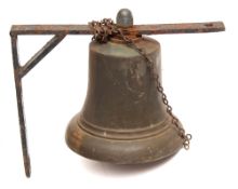 An Elizabeth II cast bell:, stamped with crown and 'ER' to top , numbered 'SCC11/55' and 'SC9C',