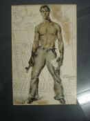 A set of eight lithograph portraits of WWII Royal Navy sailors after MacDonald:,
