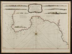 Robert Sayer 'A New Chart of Mounts Bay in Cornwall from Cape Lizard to Cape Cornwall', 1786:,