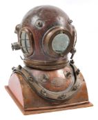 A 12-bolt diving helmet by Siebe Gorman & Co Ltd, London:, matching numbers '17450',