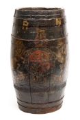 A rum barrel stick stand:,