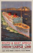 A Union-Castle Line 'South & East Africa' service poster after Odin Rosenvinge (1880-1957):,