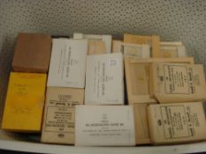 A collection of microscope slides, various subject matter including biological:, (a lot).