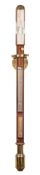 A 20th century brass marine barometer by W Ludolph, Hamburg:, number 1874:, signed as per title,