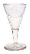 A 19th century maritime themed ale glass:,